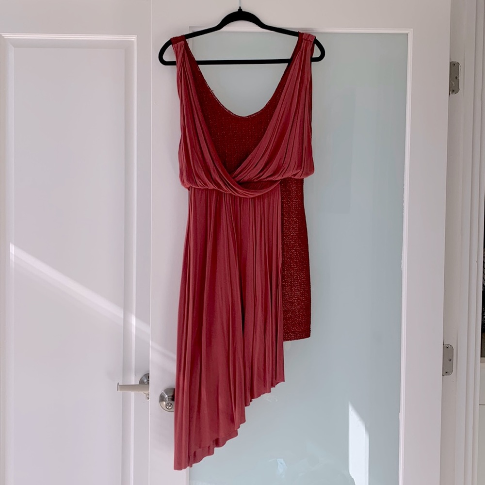Stunning Mauve/Raspberry Serena VanDerWoodsen- Gladiator-esque Free People Dress